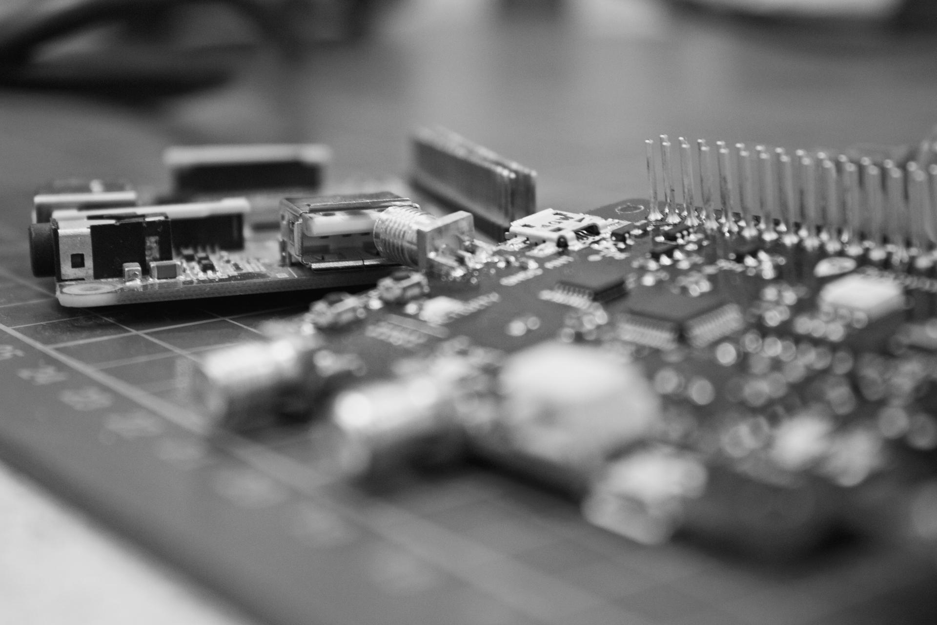 Raspberry Pi devices on a workbench used in an IoT project