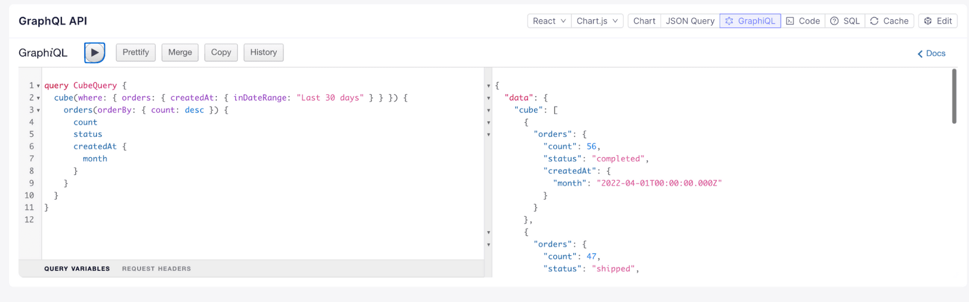 GraphQL API